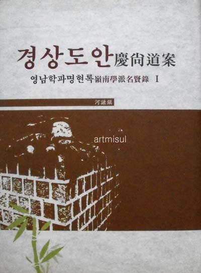 새책. 경상도안 慶尙道案 영남학파명현록 1,2(전2권) 