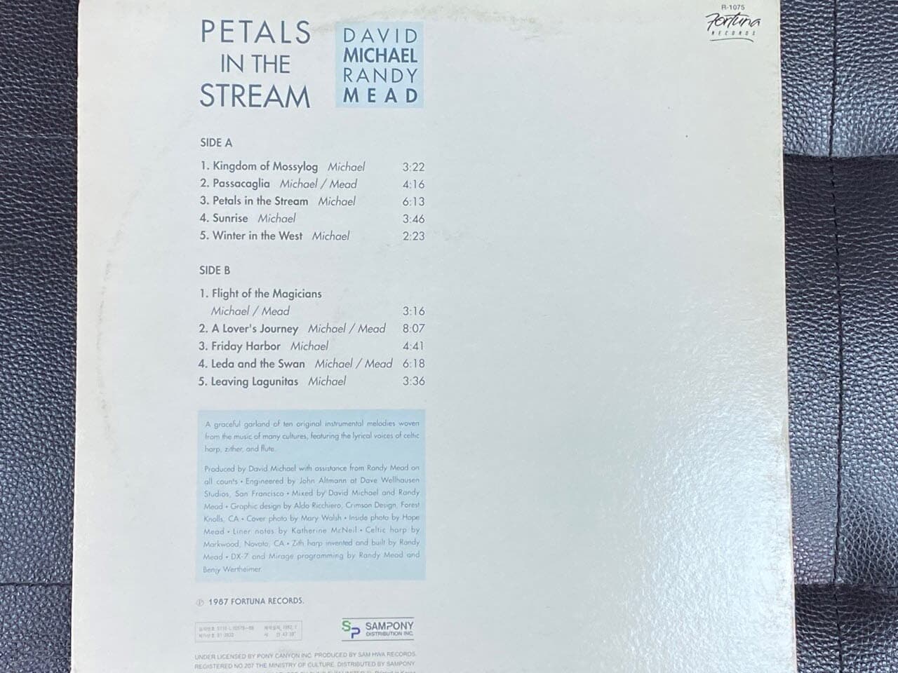 [LP] 데이비드 마이클 - David Michael - P Petals In The Stream LP [삼포니-라이센스반] 