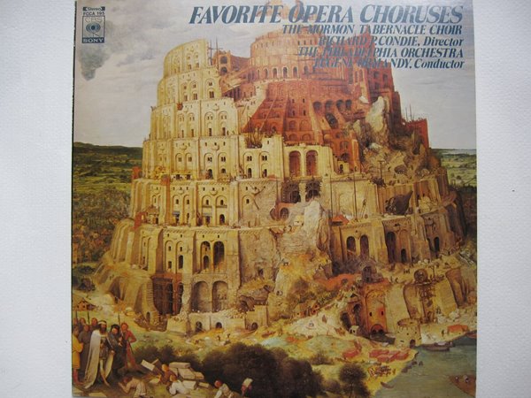 LP(수입) Favorite Opera Choruses - 모르몬 태버내클 합창단 / 유진 오먼디