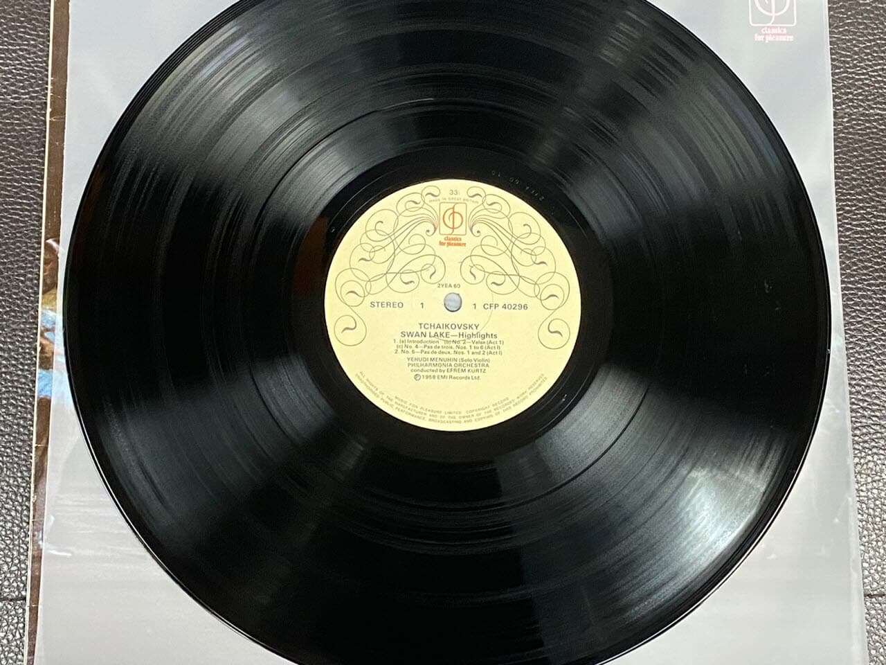 [LP] 예후디 메뉴인 - Yehudi Menuhin - Tchaikovsky Swan Lake - Highlights LP [U.K반]
