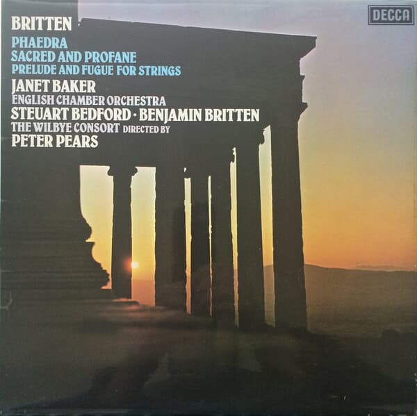 [수입][LP] Peter Pears, Janet Baker etc. - Britten: Phaedra / Sacred And Profane etc.