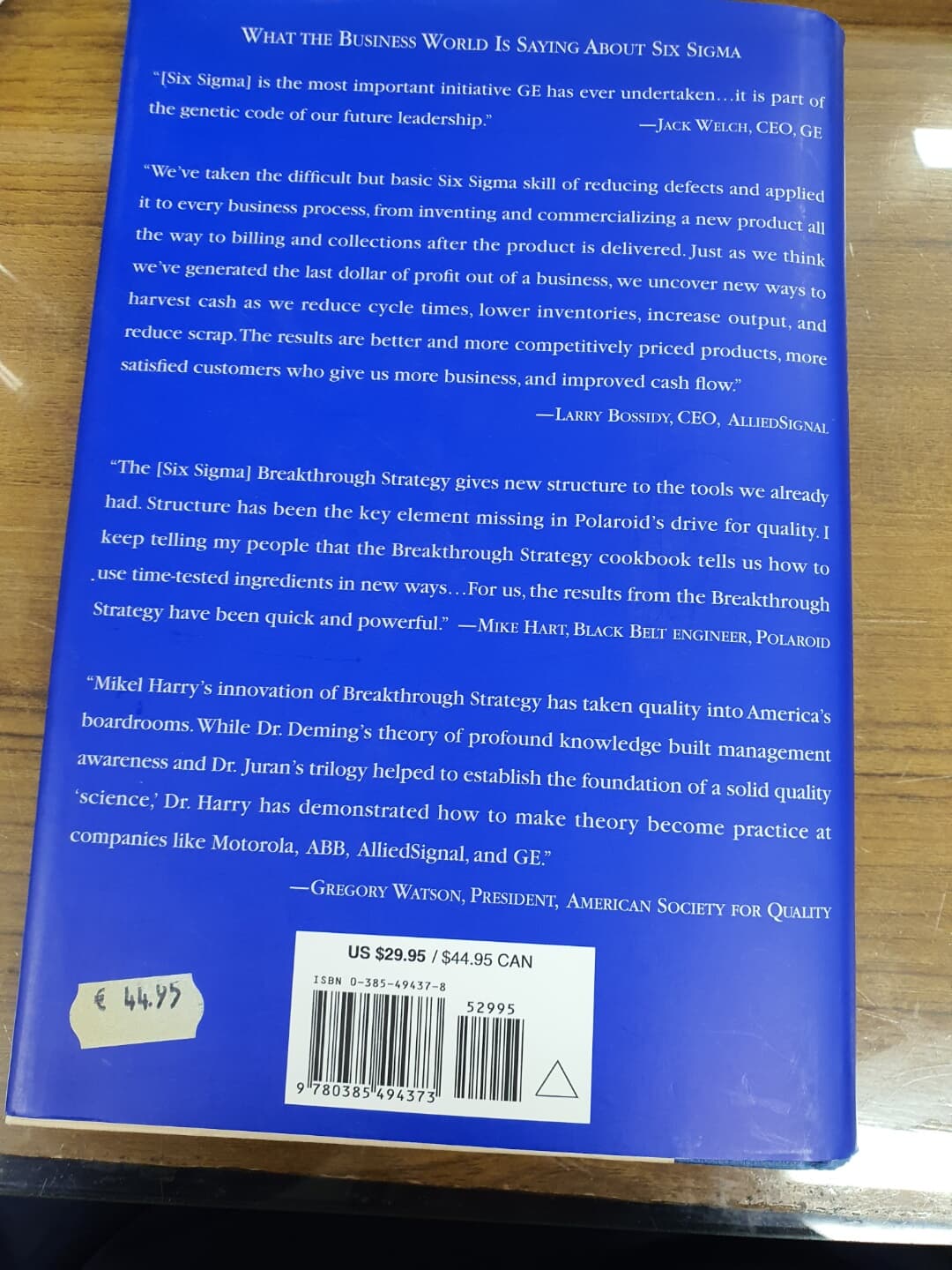 Six Sigma: The Breakthrough Management Strategy Revolutionizing the World's Top Corporations