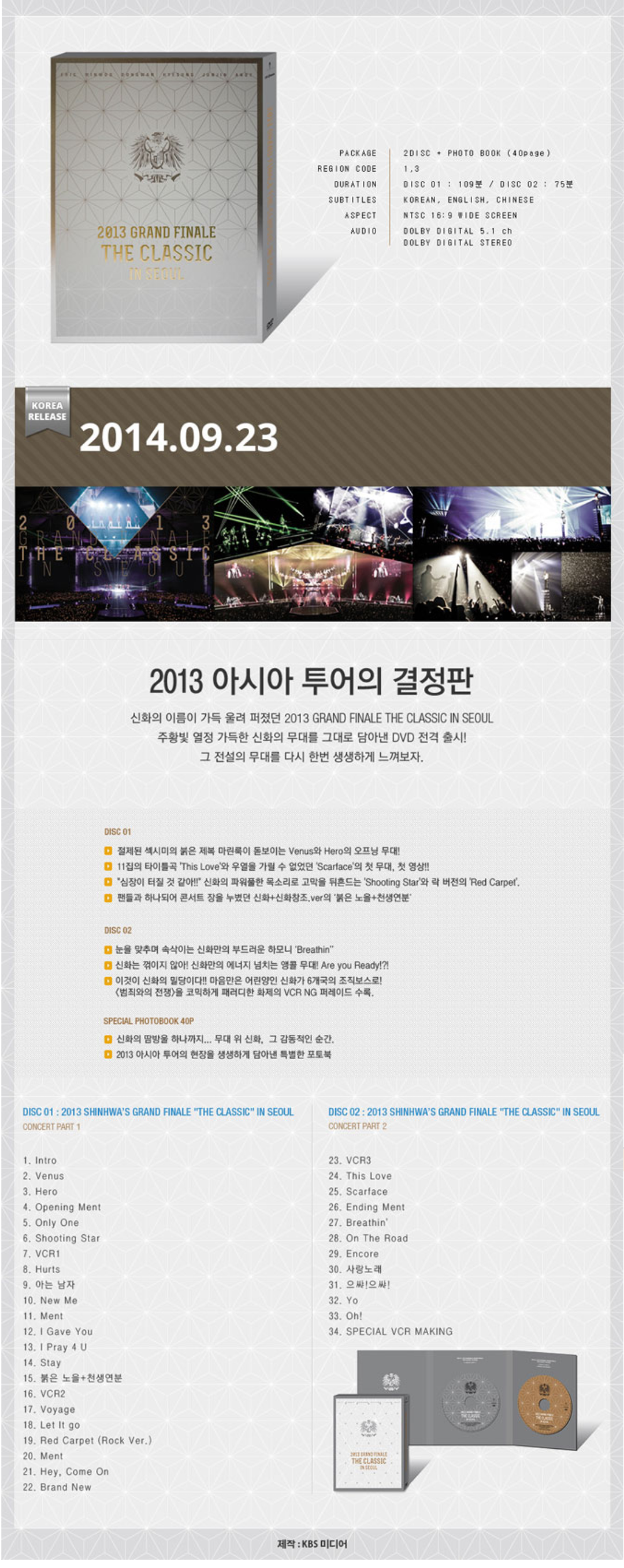 [미개봉] 신화 2013 GRAND FINALE THE CLASSIC IN SEOUL (DVD)
