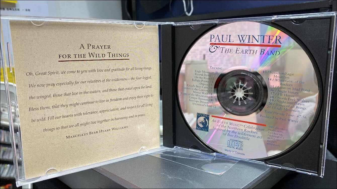 Paul Winter (폴 윈터) -  Prayer For The Wild Things (Canada반)