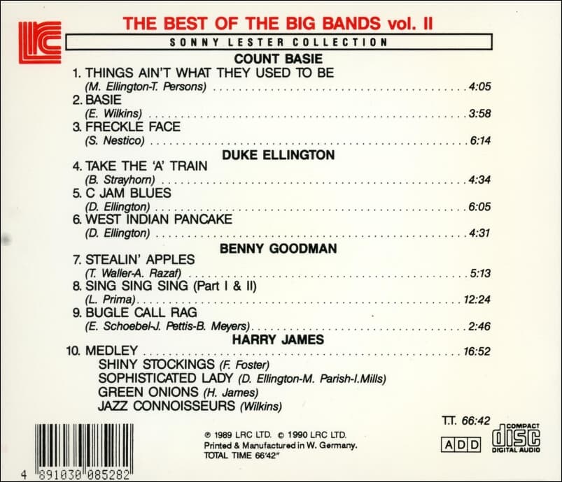 THE BEST OF THE BIG BANDS vol. 2 (독일반)