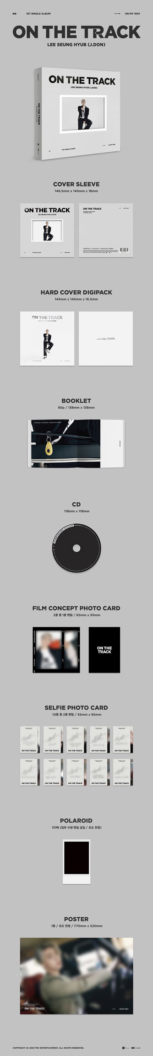 [미개봉] 이승협 (J.Don) / On The Track (1st Single) (To My Way/On My Way Ver. 랜덤 발송)