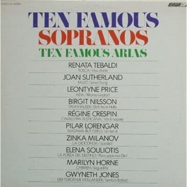 [LP] V.A - Ten Famous Sopranos Ten Famous Arias