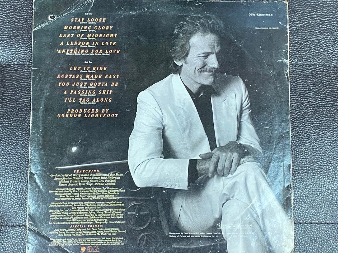 [LP] 고돈 라이트풋 - Gordon Lightfoot - East Of Midnight LP [오아시스-라이센스반]