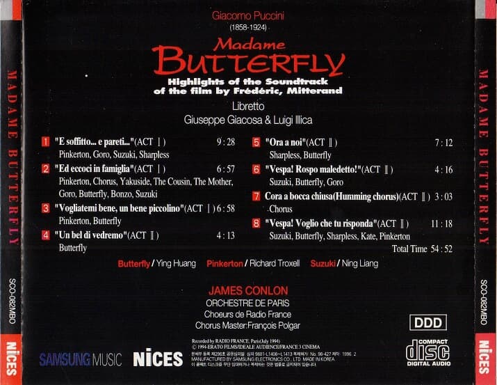Madame Butterfly (Original Soundtrack) - Highlights