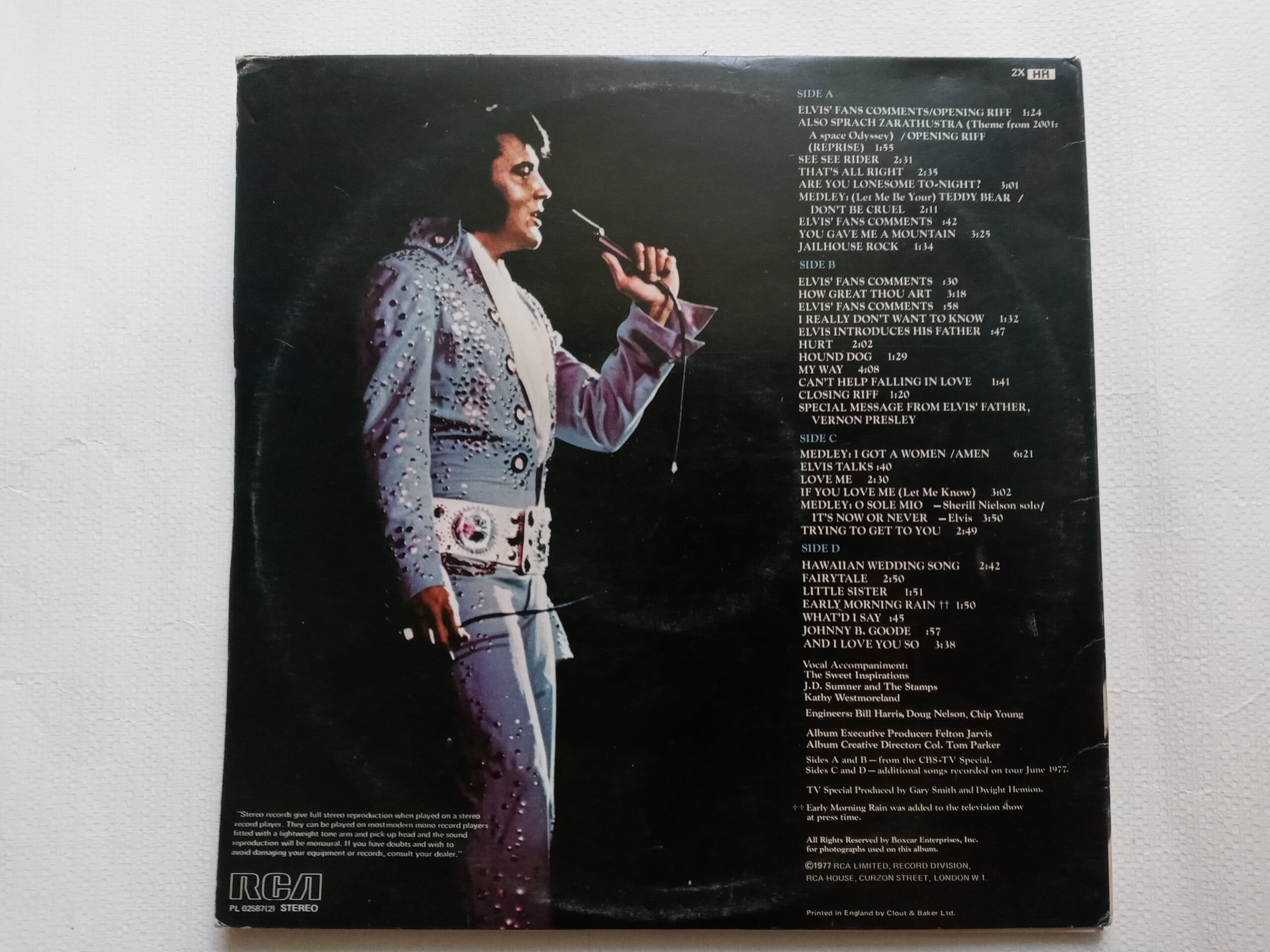 LP(수입) 엘비스 프레슬리 Elvis Presley: Elvis In Concert(GF 2LP)