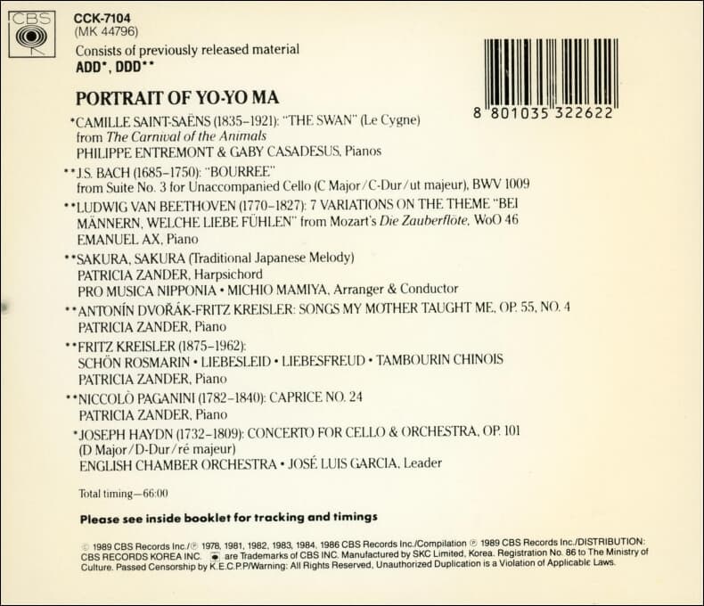 Yo-Yo Ma - Portrait Of Yo-Yo Ma