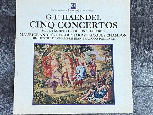 [LP] 모리스 안드레 - Haendel - Cinq Concertos Pour Trompette, Violon &amp; Hautbois LP [프랑스반]