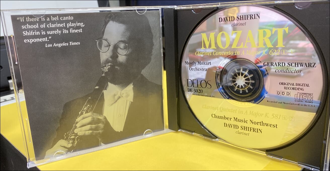 Mozart : Clarinet Concerto  , Clarinet Quintet - David Shifrin  (US반)