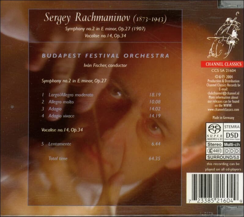 Rachmaninoff : Symphony No. 2 In E Minor, Op. 27 - Ivan Fischer(SACD) (독일반)