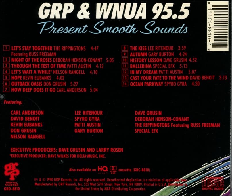 Grp & Wnua 95.5 Present Smooth Sounds  - (US반)