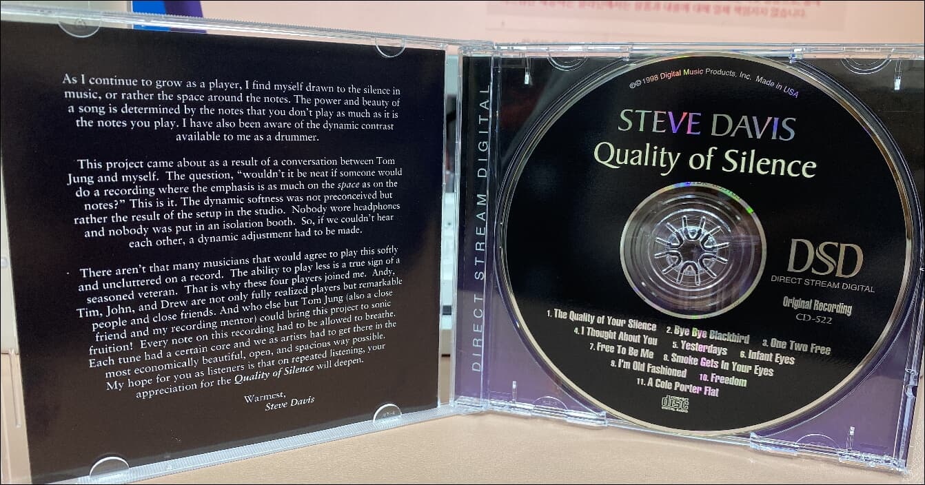 The Steve Davis Project -  Quality Of Silence (US반)