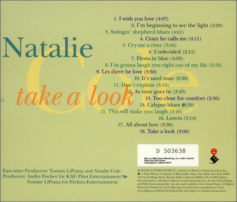 Natalie Cole (나탈리 콜) - Take A Look (US발매)