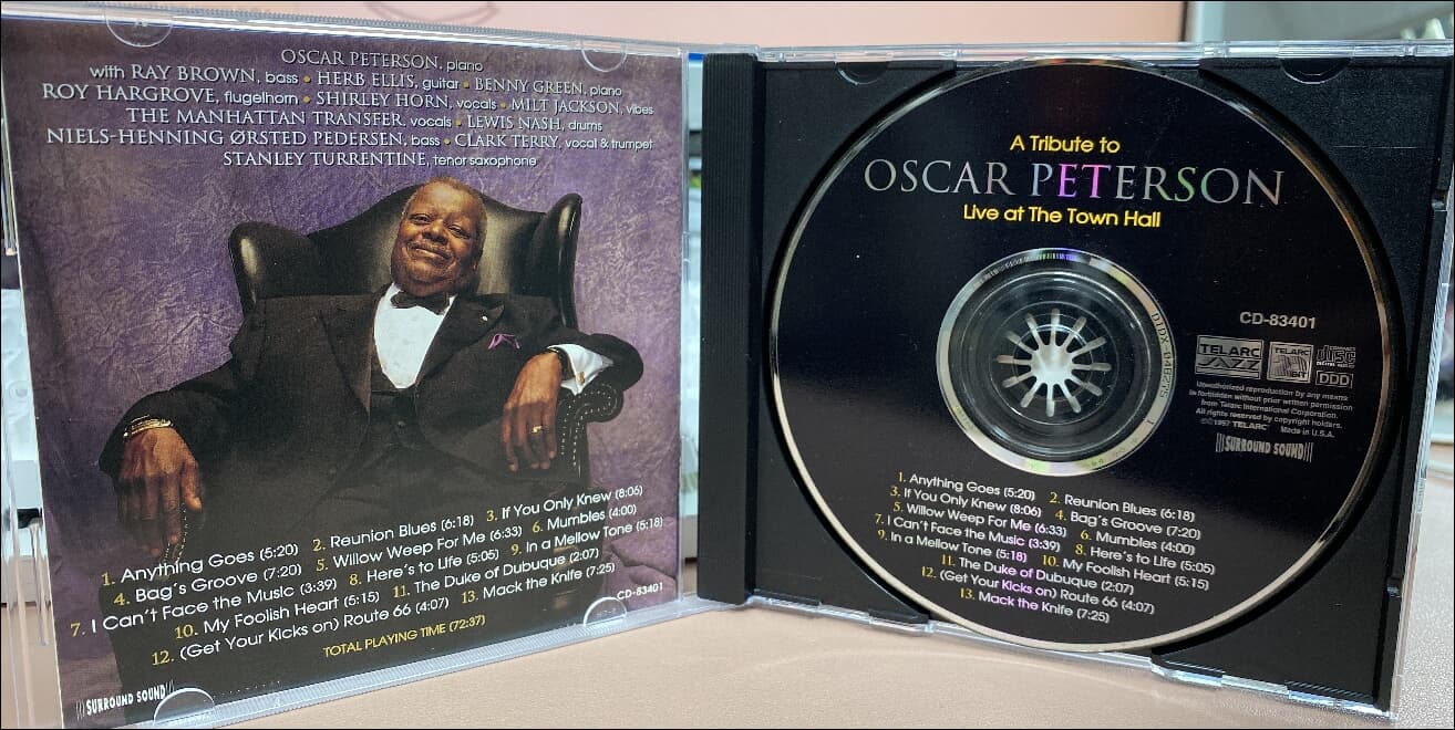 Oscar Peterson (오스카 피터슨) - A Tribute To Oscar Peterson  ,  Live At The Town Hall (US발매)
