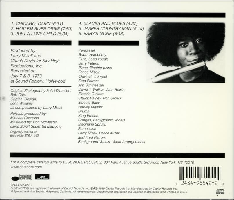 Bobbi Humphrey (바비 험프리) -  Blacks And Blues (US발매)