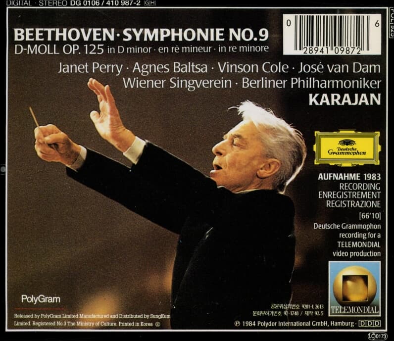 Beethoven :  Symphonie No. 9  - Karajan