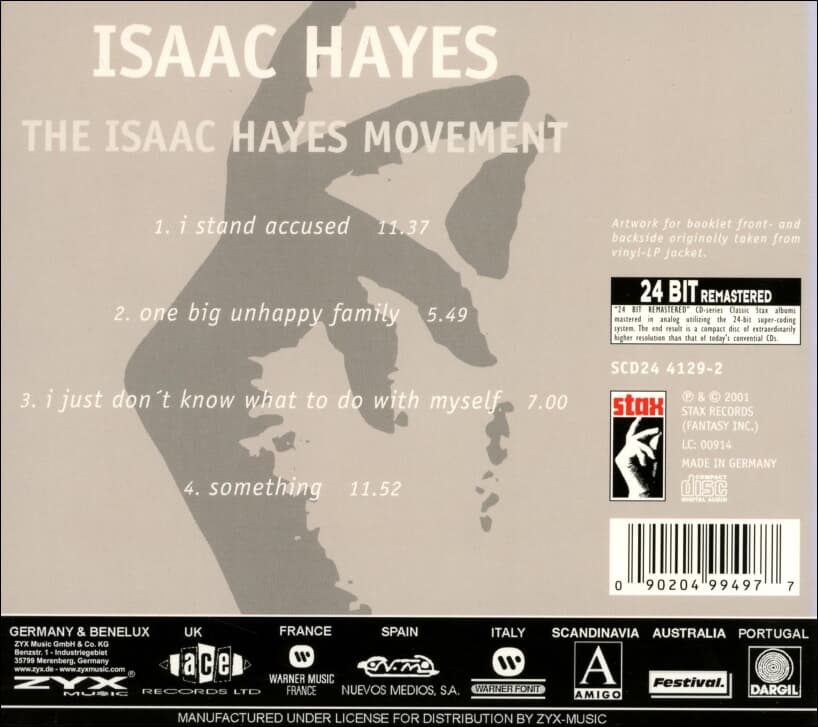 Isaac Hayes (아이작 헤이즈) - The Isaac Hayes Movement(독일발매)24 Bit Remastered