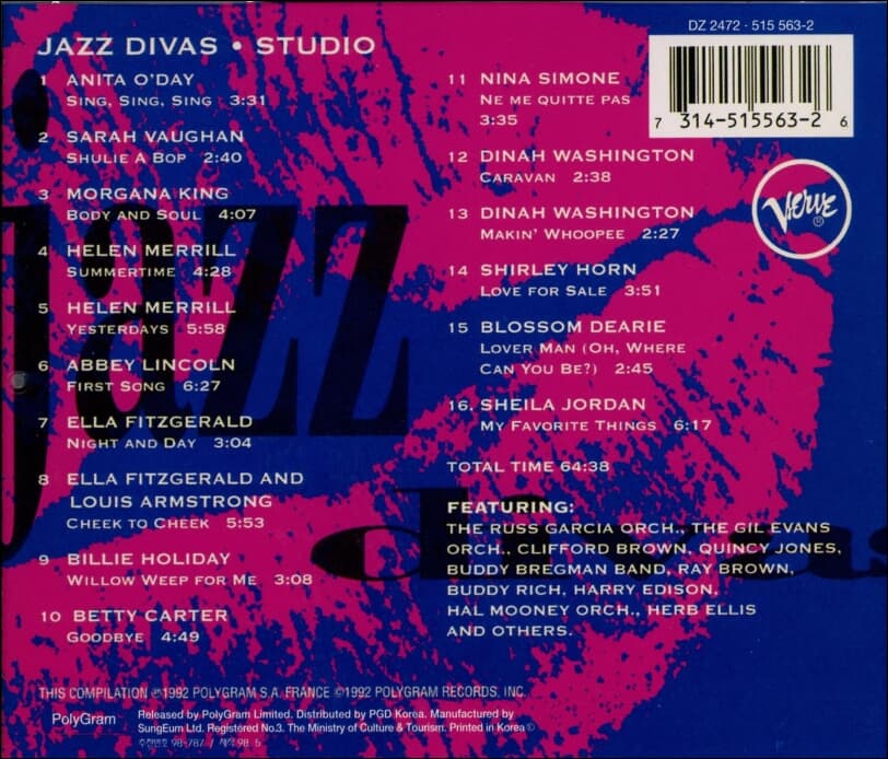 Jazz Divas   Studio - V.A