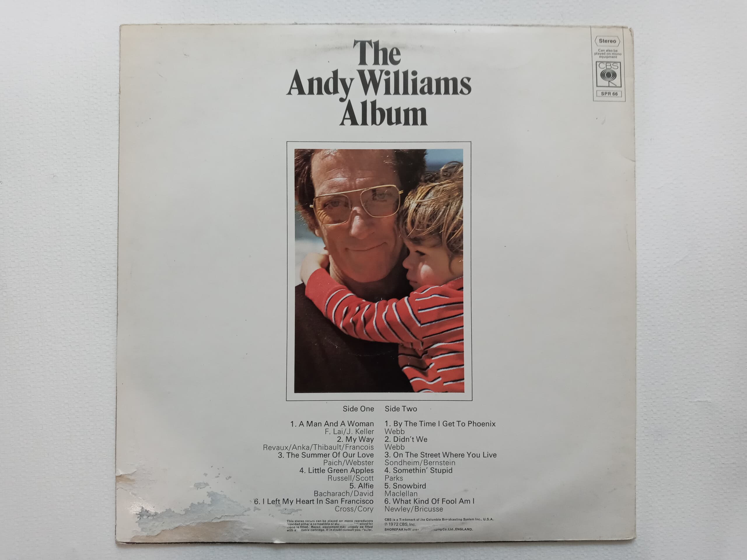 LP(수입) 앤디 윌리엄스 Andy Williams: The Andy Williams Album