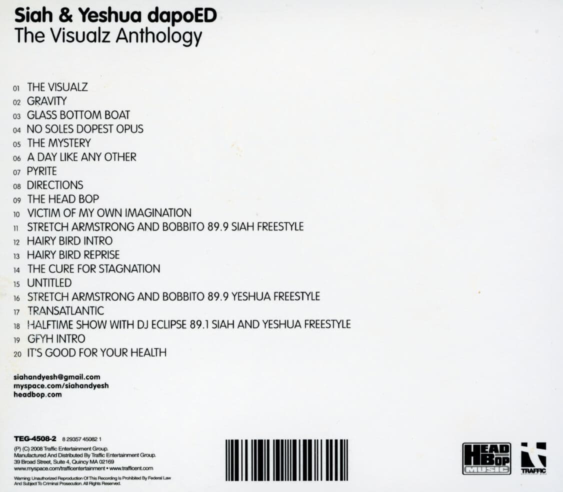 시아 & 예수아 다포ED - Siah & Yeshua dapoED - The Visualz Anthology [U.S발매] 