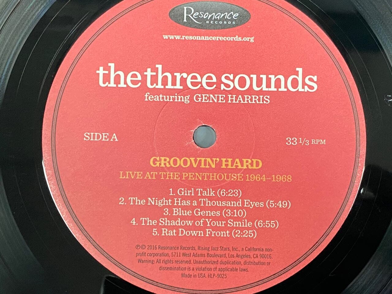 [LP] The Three Sounds Featuring Gene Harris - Groovin' Hard LP [180G] [U.S반]