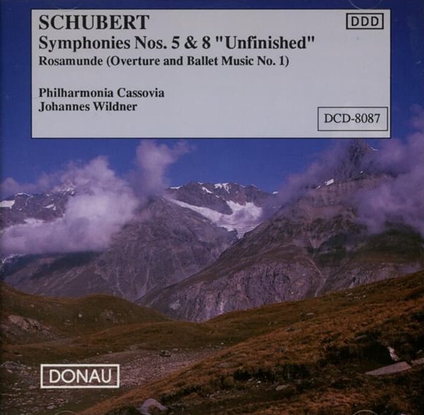 SCHUBERT: Symphonies Nos. 5 & 8  "Unfinished " - Johannes Wildner (독일발매)