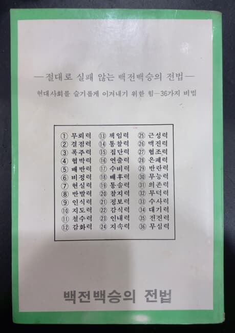 출세성공경영비법 인간 통솔력