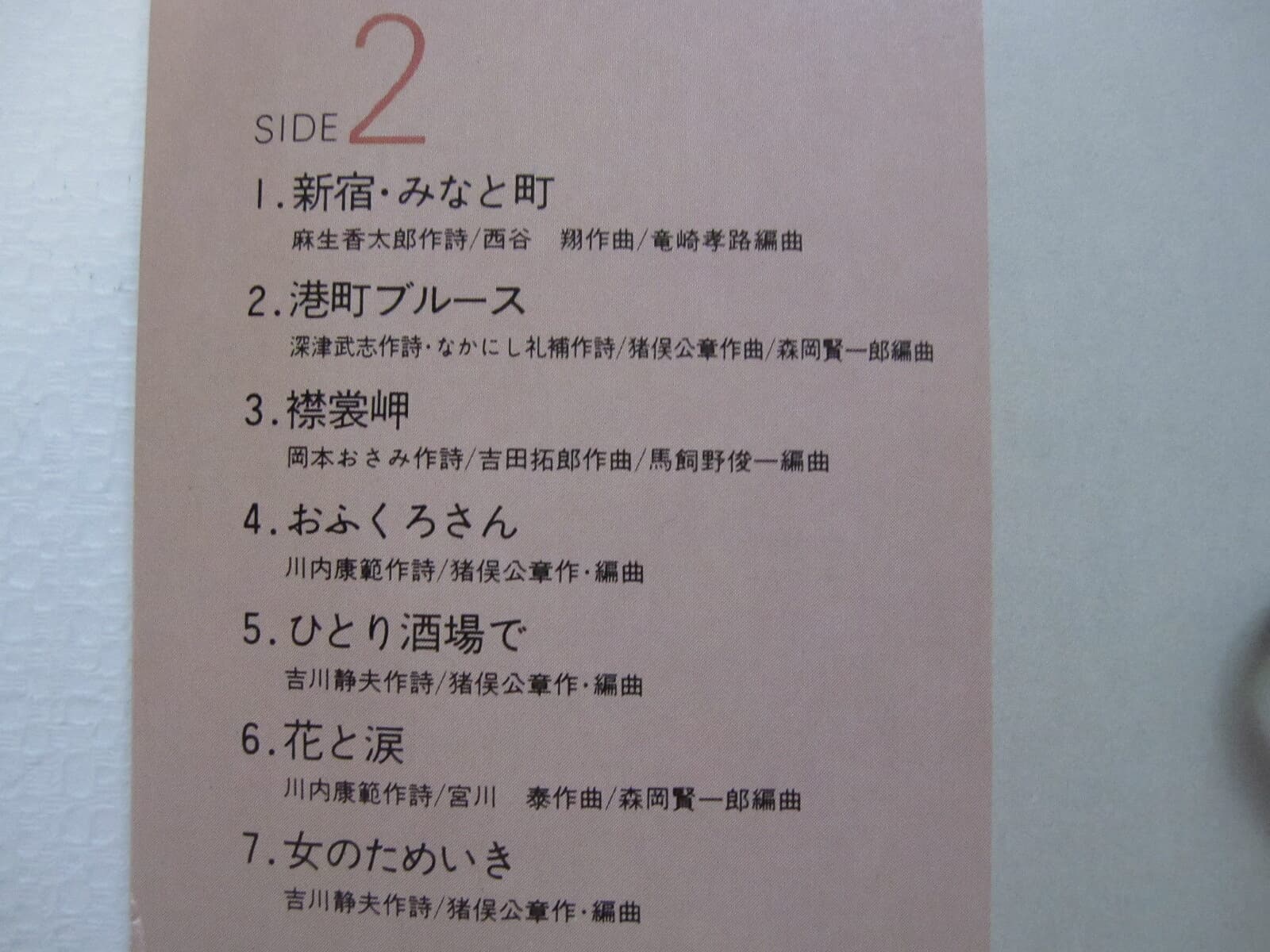 LP(수입) 모리 신이치 森進一 Shinichi Mori: 森進一のすべて