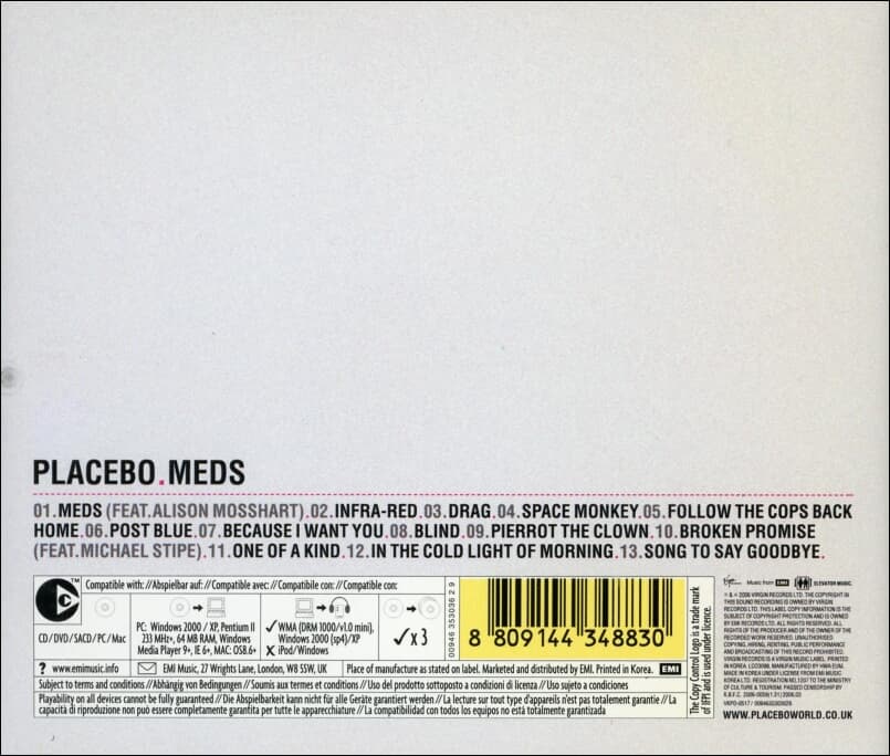 Placebo (플라시보) -  Meds