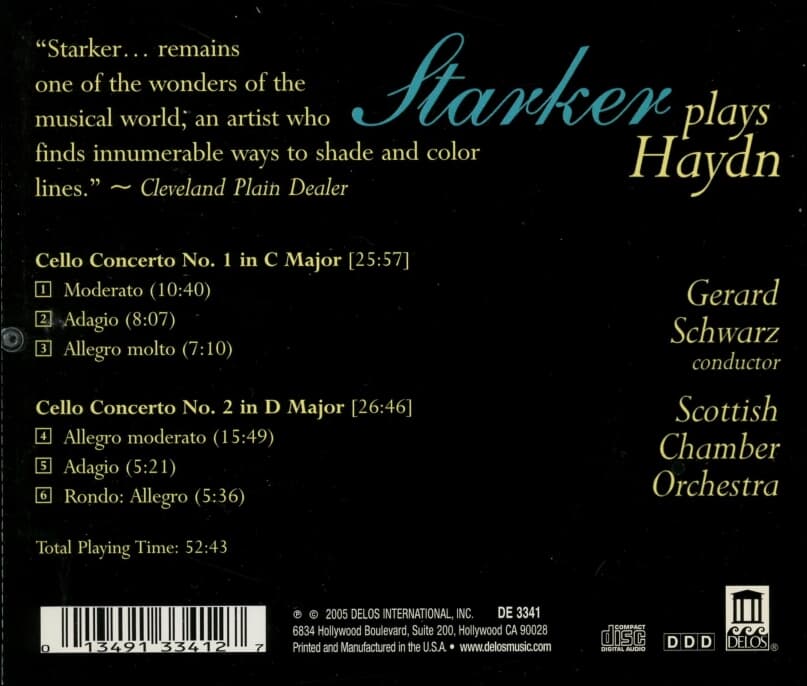 Janos Starker (야노스 슈타커) -  Starker Plays Haydn (US발매)