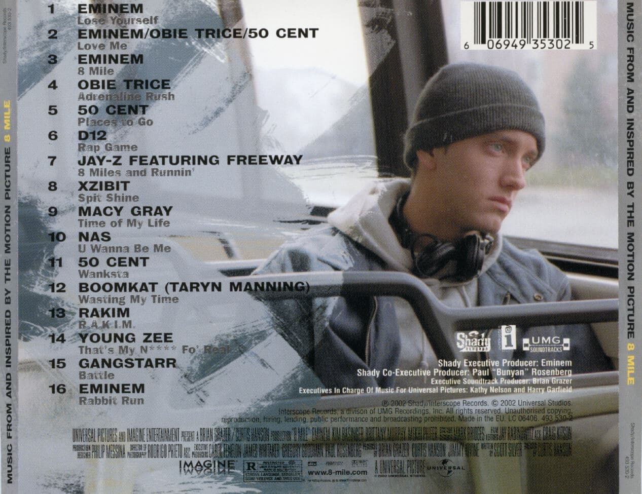 에미넴 - Eminem - Music From And Inspired By The Motion Picture 8 - 8마일 OST [E.U발매]