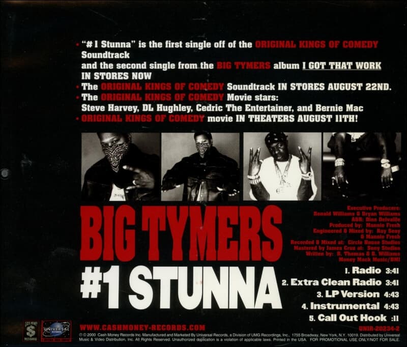 Big Tymers (빅 타이머스) -  #1 Stunna (US발매)