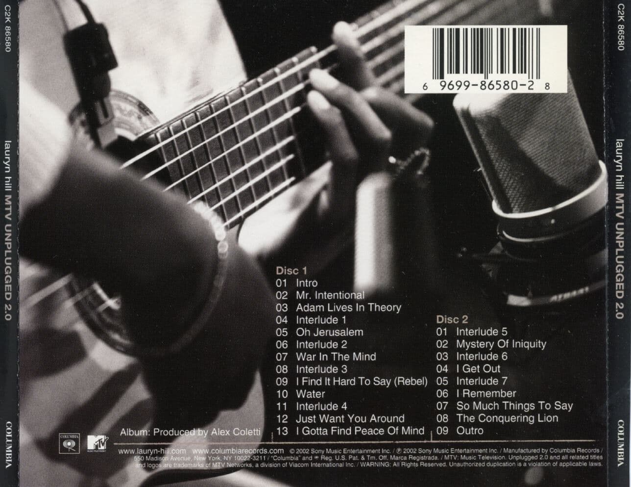 로린 힐 - Lauryn Hill ?- MTV Unplugged 2.0 2Cds [U.S발매]