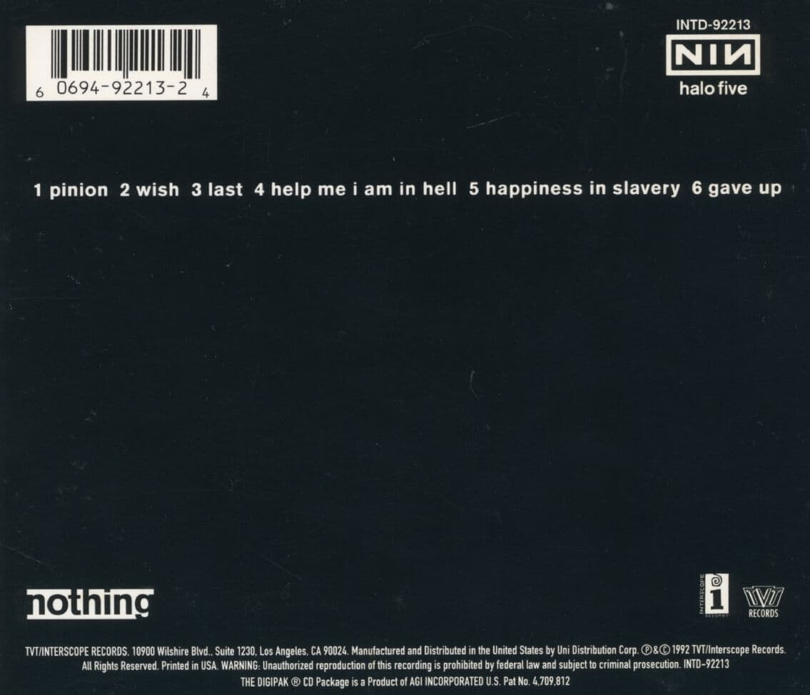 나인 인치 네일스 - Nine Inch Nails - Broken [디지팩] [U.S발매]