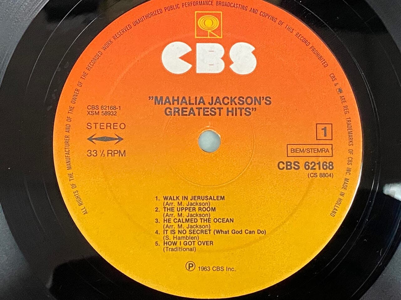 [LP] 마할리아 잭슨 - Mahalia Jackson - Mahalia Jackson's Greatest Hits LP [홀랜드반]