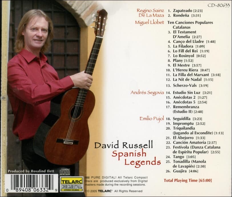 David Russell (데이비드 러셀)- 스페인 음악의 전설  (US발매)