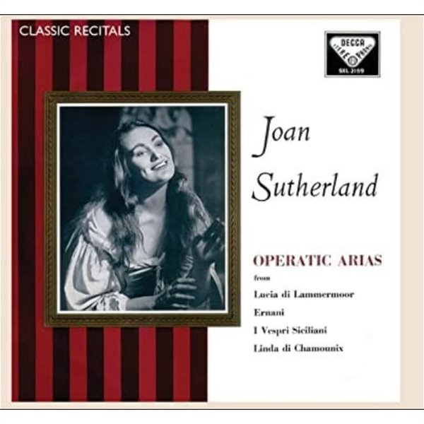 Joan Sutherland  (조안 서덜랜드) - Operatic Arias (LP 자켓) (독일발매)