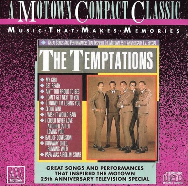 The Temptations (템테이션스) - Great Songs  The Motown 25th Anniversary Television Special   (US발매)