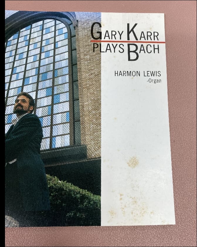 Gary Karr (게리 카) -  plays Bach   (일본발매)