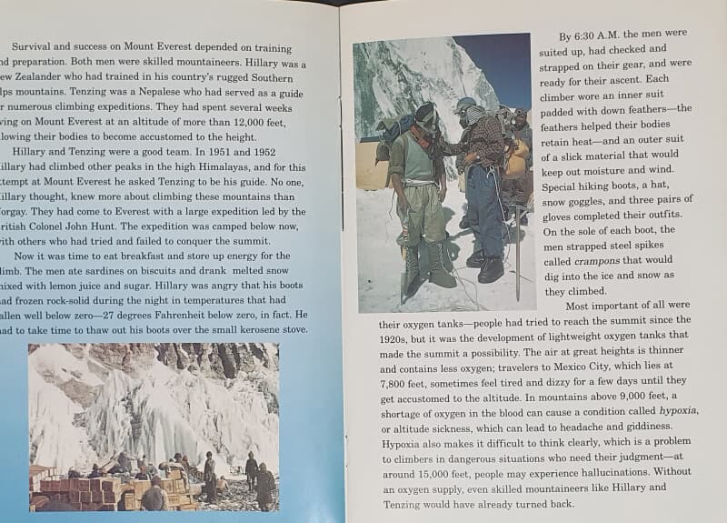 To the top of the world:climbing mount everest by mcgraw-hill