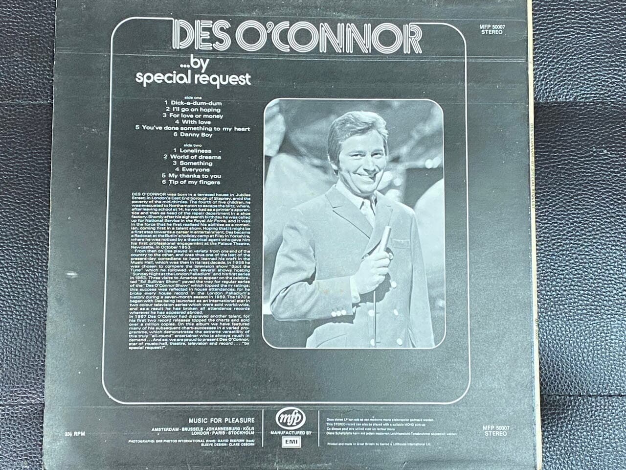 [LP] 데스 오 코너 - Des O'Connor - By Special Request LP [U.K반]