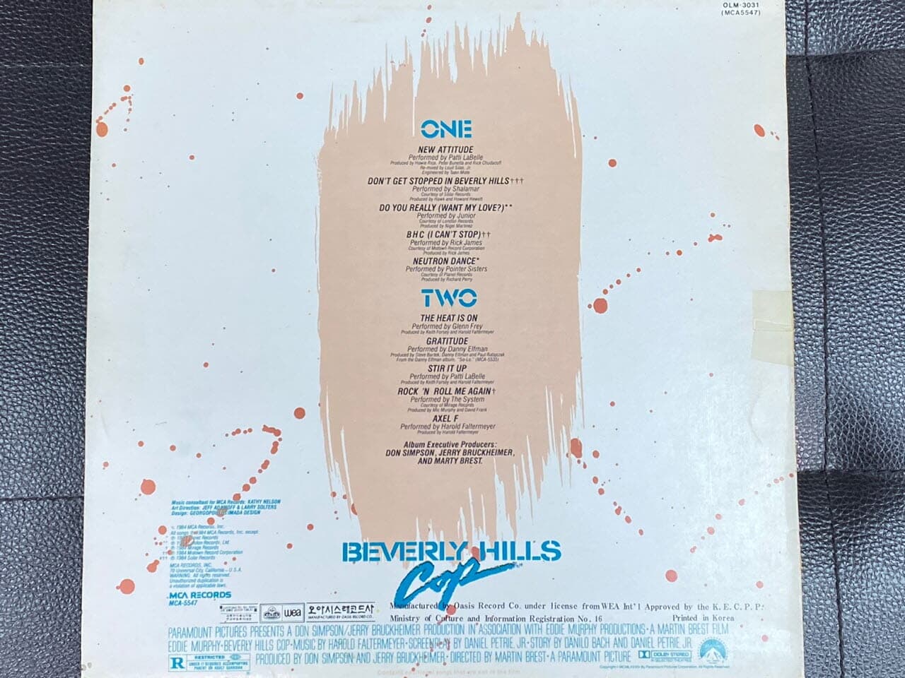 [LP] 비버리 힐스 캅 - Beverly Hills Cop OST LP [오아시스-라이센스반]