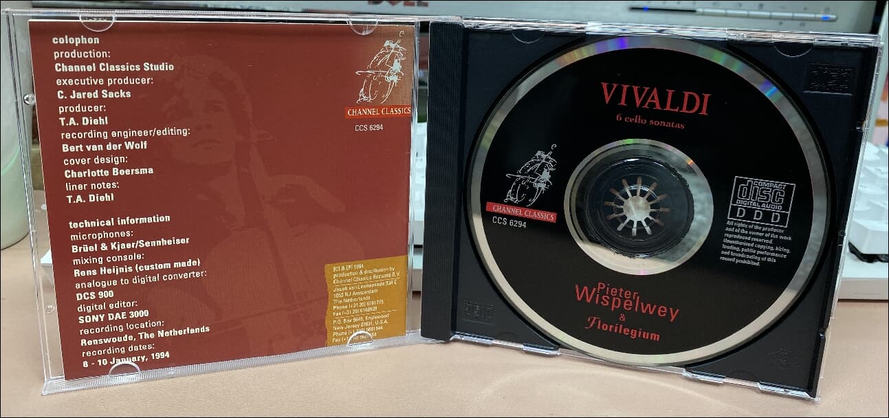 Vivaldi  : 6 Cello Sonatas  - Pieter Wispelwey & Florilegium  (US발매)