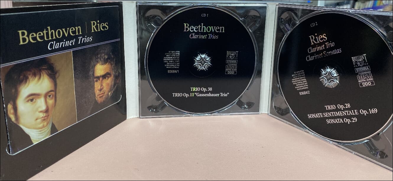 Beethoven & Ries : 클라리넷 3중주 작품집 (2cd) (독일발매)