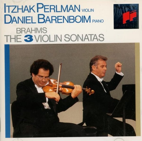 Brahms : The 3 Violin Sonatas - Itzhak Perlman (펄만) , Barenboim (바렌보임)(Holland발매)