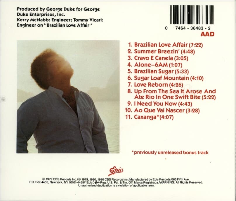 George Duke (죠지 듀크) - A Brazilian Love Affair  (US발매)